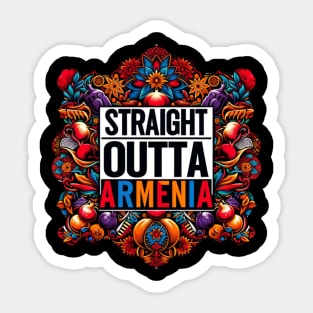 Straight Outta Armenia Sticker